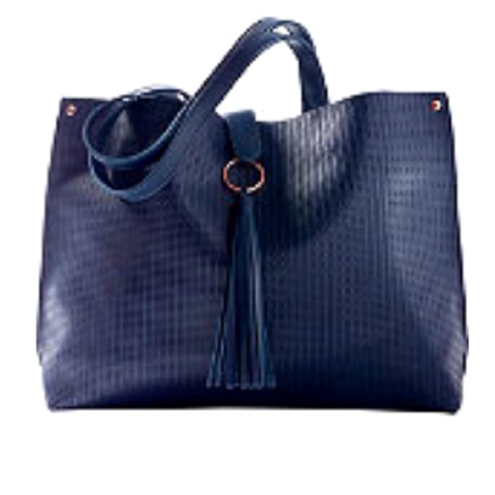 NWT Navy Blue Tote with Tassel